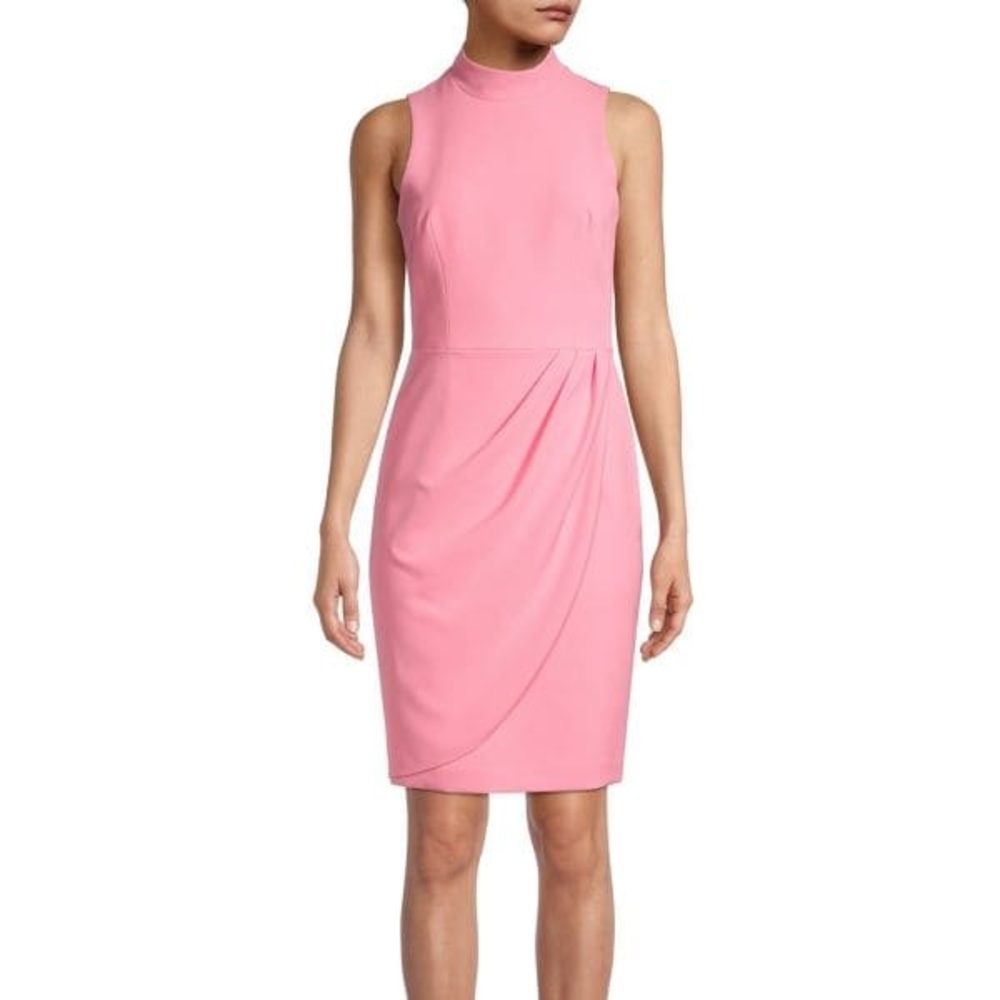 Black Halo Naya Draped Sheath Dress